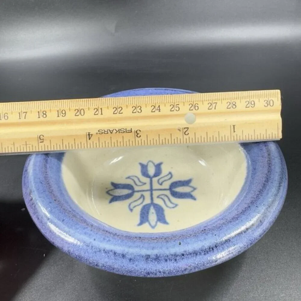 1996 Brinker Pots Pottery Snack Bowl Dish Stoneware Heavy Single Bowl Dish VTG‎